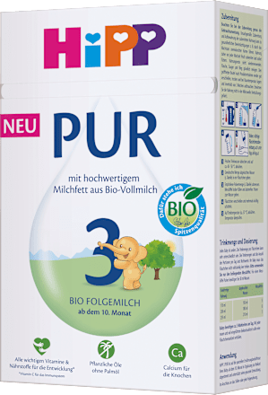 Folgemilch 3 Pur ab dem 10. Monat HiPP