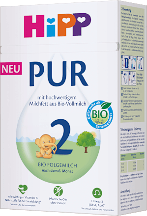 Folgemilch 2 Pur nach dem 6. Monat HiPP