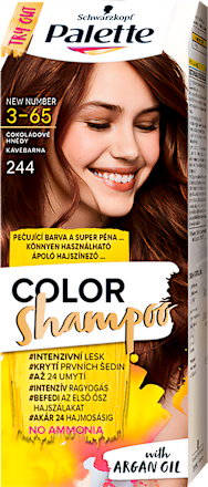 Farba na vlasy - 3-65 čokoládovo hnedý Palette COLOR Shampoo