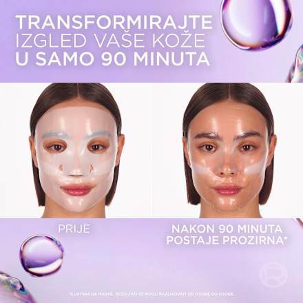 Glass Skin Jelly maska za lice u maramici L'ORÉAL PARiS REVITALIFT