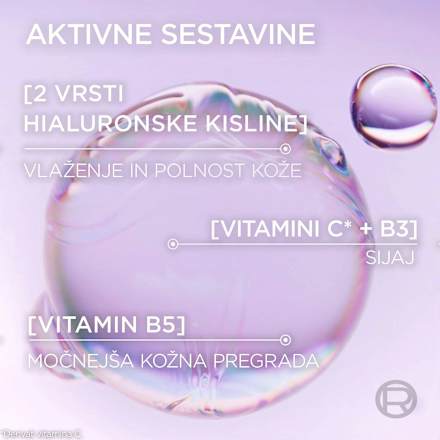 Revitalift Filler Glass Skin hidrogelna maska v obliki krpice L'ORÉAL PARiS REVITALIFT