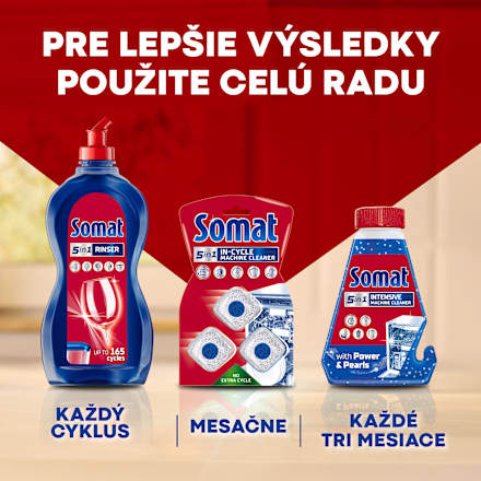 Kapsuly do umývačky riadu Excellence 3in1 Lemon Somat