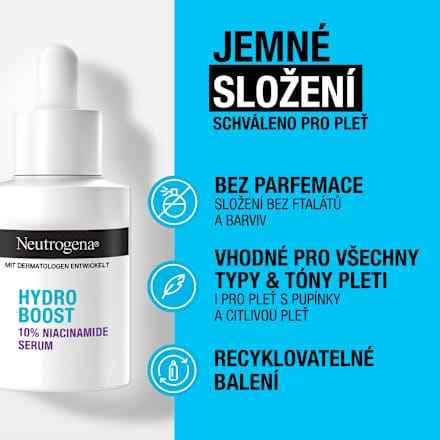 Hydro Boost pleťové sérum s niacinamidem Neutrogena