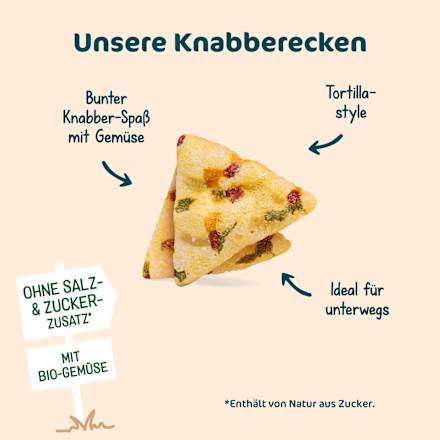 Kindersnack Knabberecken buntes Gemüse ab 3+ Jahren Milupa