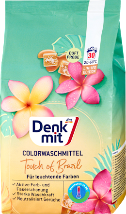 Colorwaschmittel Pulver Touch of Brazil Denkmit