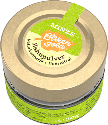 Zahnpulver Minze  Birkengold