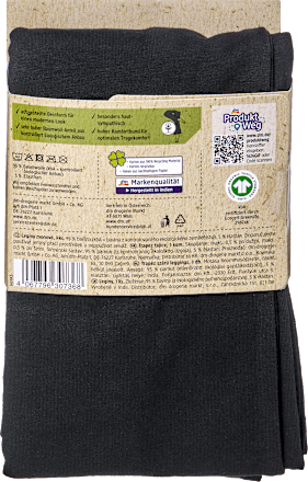 Leggings Flared mit Bio-Baumwolle schwarz Gr. 46/48 Fascino