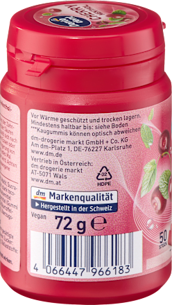 Kaugummi, Cherry Menthol, zuckerfrei Dontodent