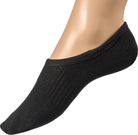Füßlinge mit Bio-Baumwolle schwarz Gr. 35-38 Fascino