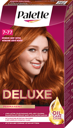 Boja za kosu – 7-77 intenzivno sjajna bakrena Palette DELUXE