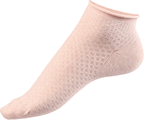 Sneakersocken mit Struktur & Rollrand rosa Gr. 39-42 Fascino