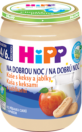 BIO kaše na dobrou noc s keksy a jablky HiPP