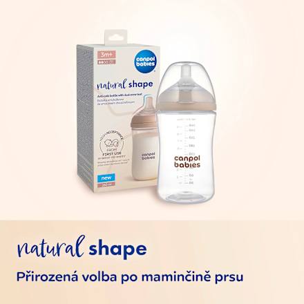 savička antikoliková Natural Shape 3m+ Canpol babies