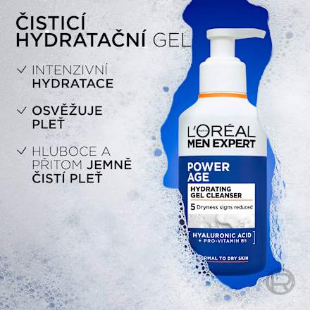 Power Age čisticí pleťový gel L'ORÉAL PARiS MEN EXPERT