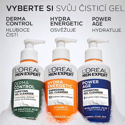 Power Age čisticí pleťový gel L'ORÉAL PARiS MEN EXPERT
