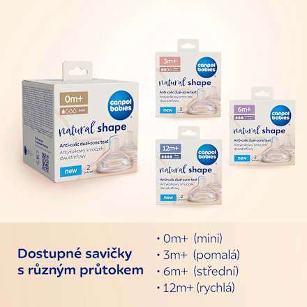 savička antikoliková Natural Shape 0m+ Canpol babies