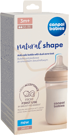 lahev antikoliková Natural Shape 260 ml Canpol babies