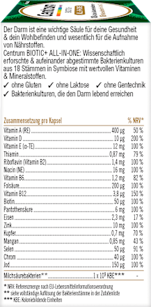 Biotic+ All in One Kapseln 30 St Centrum