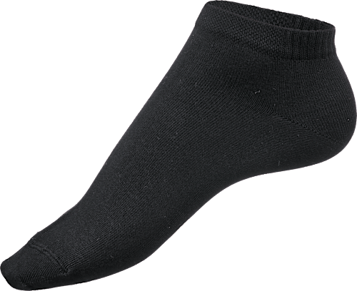 Sneaker Socken schwarz, Gr. 35 - 38 (2 Paar) Fascino