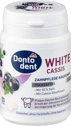 Kaugummi, White Cassis, zuckerfrei Dontodent
