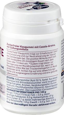 Kaugummi, White Cassis, zuckerfrei Dontodent