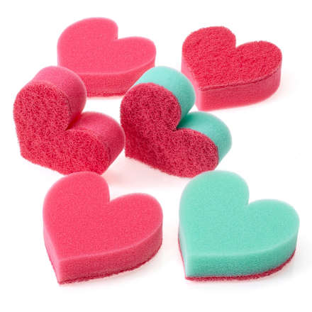 Spužve za suđe u obliku srca Profissimo