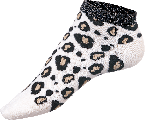 Къси чорапи Leo Vibes, черно-бели, 35-38 Fascino