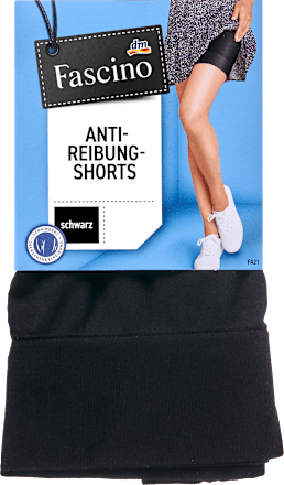 Shorts Anti Reibung schwarz, Gr. 38/40 Fascino