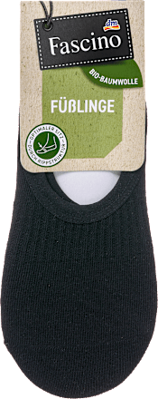 kotníkové ponožky bio bavlna černé, vel. 35-38 Fascino