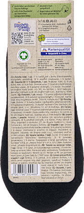 kotníkové ponožky bio bavlna černé, vel. 39-42 Fascino