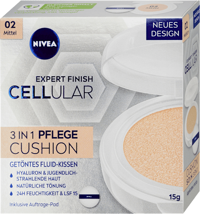 Cellular Expert Finish tónovací krém v houbičce 3 v 1 02 střední odstín NIVEA