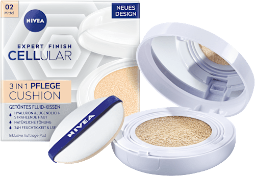 Cellular Expert Finish tónovací krém v houbičce 3 v 1 02 střední odstín NIVEA