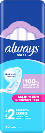 Binden Maxi mit Flügeln Maxi Profresh Long always