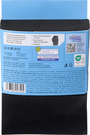 Leggings Scrunch schwarz Gr. 38/40 Fascino