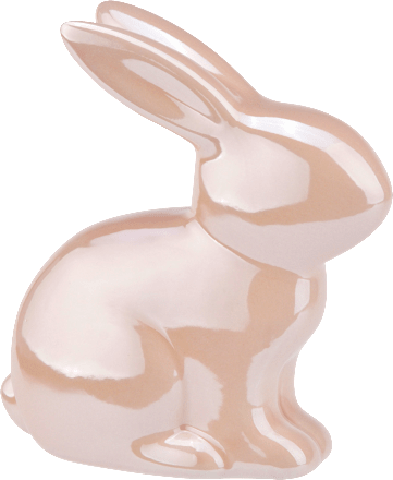 Keramikhase, glänzend rosa (13 cm) Dekorieren & Einrichten