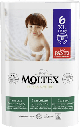 plenkové kalhotky Pure & Nature, velikost 6 XL Moltex