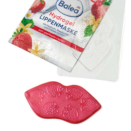 Hydrogel Lippenmaske Erdbeere & Vanille Balea