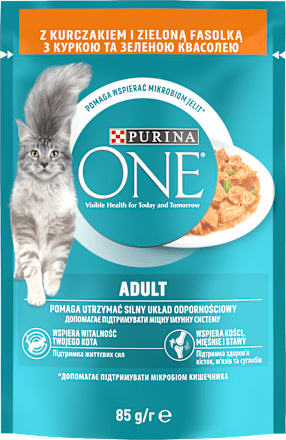 Karma dla kotów z kurczakiem i zieloną fasolką Adult PURINA ONE
