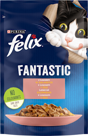 Karma dla kotów łosoś w galaretce Fantastic Felix