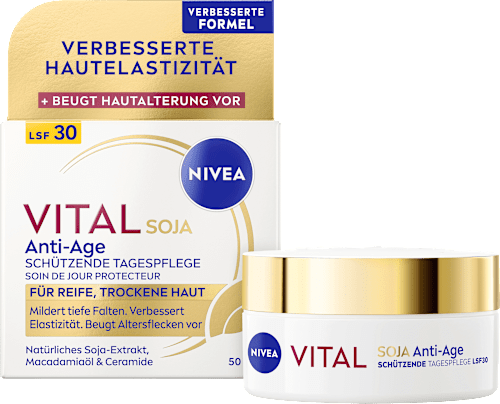 Gesichtscreme Vital Soja Anti-Age Schützend LSF30 NIVEA