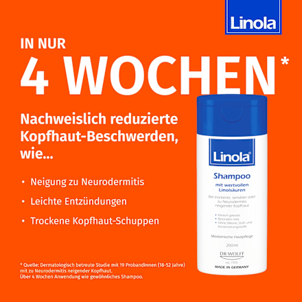 Linola Shampoo mit wertvollen Linolsäuren Linola