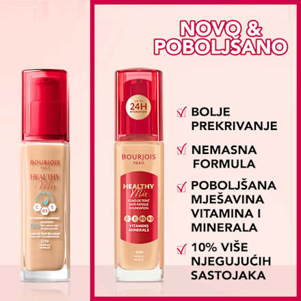 Healthy Mix Vitamin Minerals tečni puder - 50.5N Light Ivory BOURJOIS PARIS