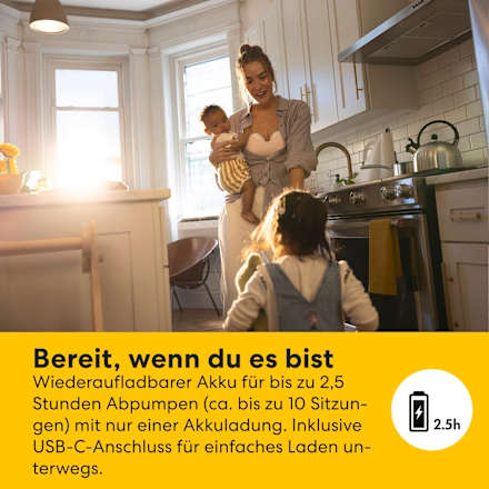 Doppelmilchpumpe Motion InBra, elektrisch Medela