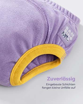 Töpfchen-Trainingshose wiederverwendbar, 3-4 Jahre, lila/bunt Bambino Mio
