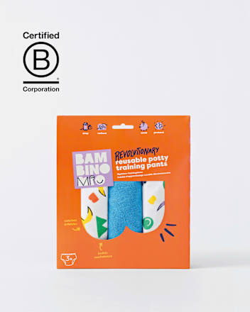 Töpfchen-Trainingshose wiederverwendbar, 3-4 Jahre, lila/bunt Bambino Mio