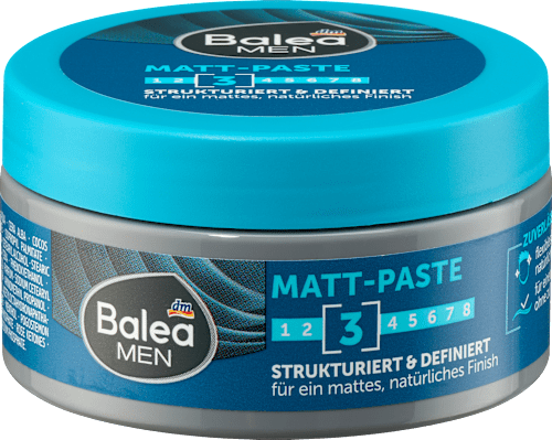 Pasta modellante per capelli con effetto opaco Balea MEN