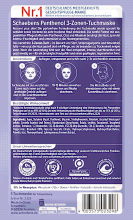 Tuchmaske Panthenol 3-Zonen Schaebens