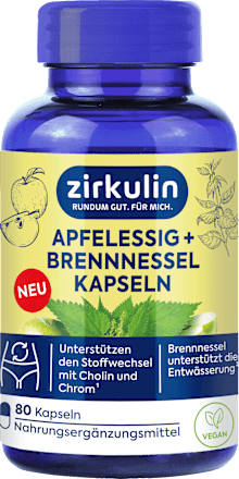 Apfelessig + Brennnessel Kapseln 80 St Zirkulin
