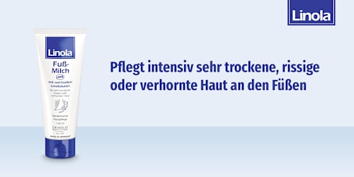 Linola Fuß Milch pH4 mit wertvollen Linolsäuren Linola
