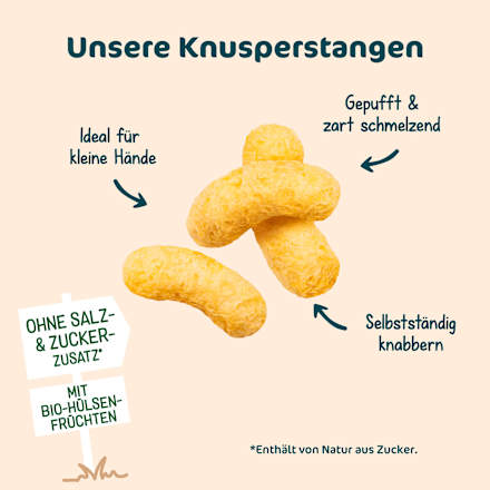 Babysnack Knusperstangen Kichererbse ab 10+ Monaten Milupa